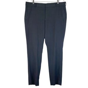 Men’s 14th & Union Pleated Extra Trim Fit Dress Pant in Black Size 38/32